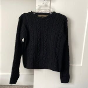 Black Cable Knit Sweater